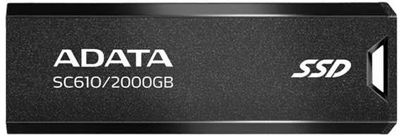 Kietasis diskas USB Atmintinė - Adata SC610 2 TB, Juoda
