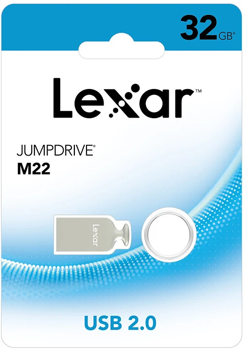 Lexar | USB atmintinė | JumpDrive M22 | 32 GB | USB A tipo | Sidabrinis