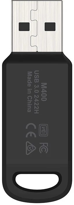 Lexar | Flash Drive | JumpDrive M400 | 64 GB | USB 3.0 | Juodas/Pilkas