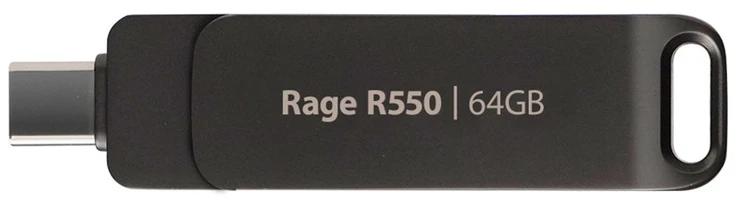 USB atmintinė „Rage R550“ 64 GB, USB C / USB A tipo, dviguba sąsaja