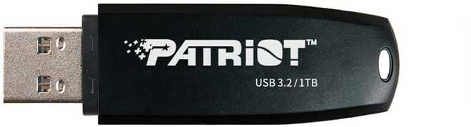 Pendrive Patriot Xporter Core 1TB USB 3.2 Gen 1 80MB/s (PSF1TBXRB3U) Juodas