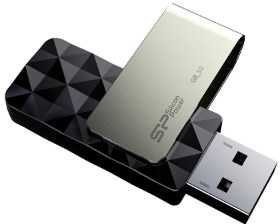 USB Atmintinė - Silicon Power Blaze B30 256 GB 3.2 Gen 1, Juoda, Sidabras