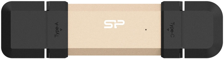 „Silicon Power DS72“ USB atmintinė, 250 GB A tipo USB / C tipo USB 3.2 Gen 2 (3.1 Gen 2) Auksinė