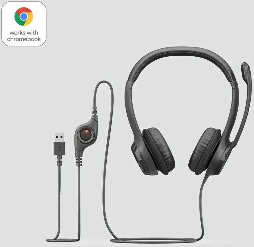 Universalios ausinės Logitech H390, su mikrofonu, USB jungtis