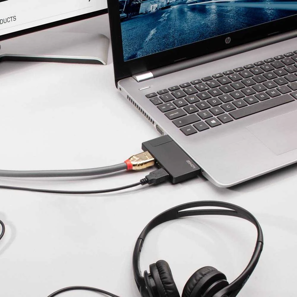 USB-C dokų stotis - LINDY DST-Micro 4K HDMI, 100W PD, USB 3.2 Gen 1