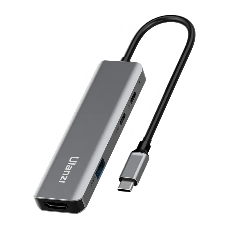 USB-C šakotuvas – „Ulanzi C060 4-in-1 HDMI USB-A USB-C 100W PD 1080p 60Hz“