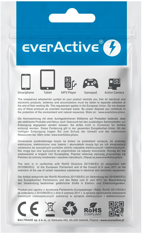 everActive 3m USB-C PD 2.25A 45W pintas kabelis su LCD ekranu CBB-3PDL