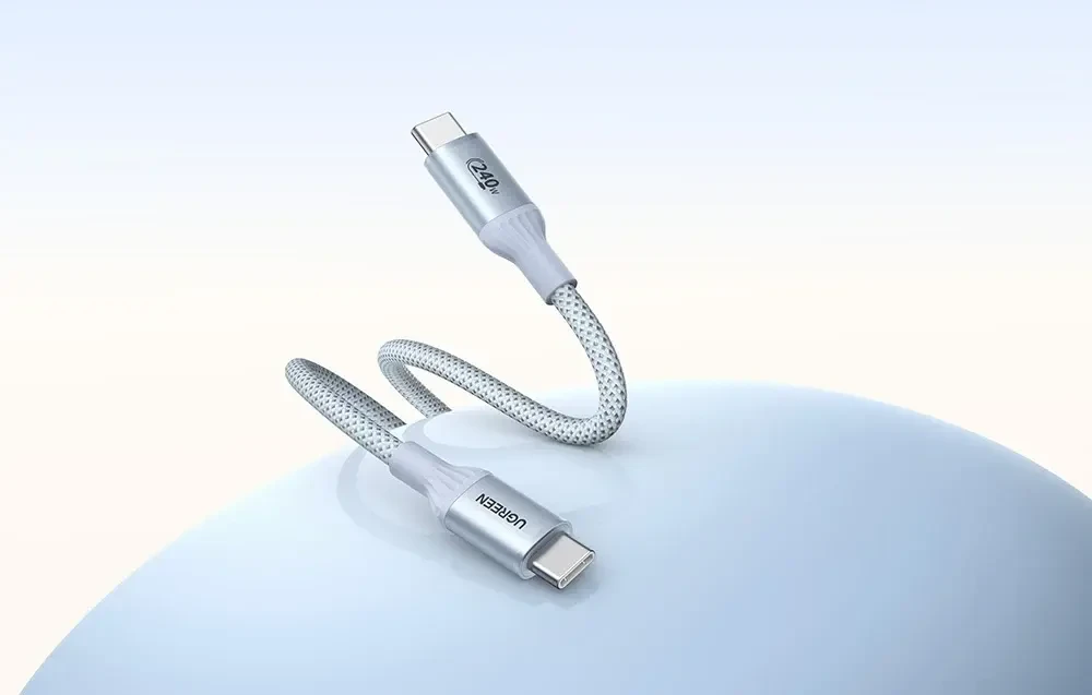 USB-C Įkrovimo Laidas - UGREEN L534 240W 2m Nailono Austo