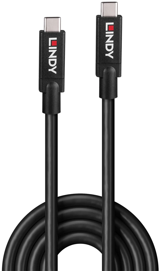 USB-C Kabelis - Lindy 43439 Aktyvus USB-C Į USB-C Kabelis 8 m, Juoda