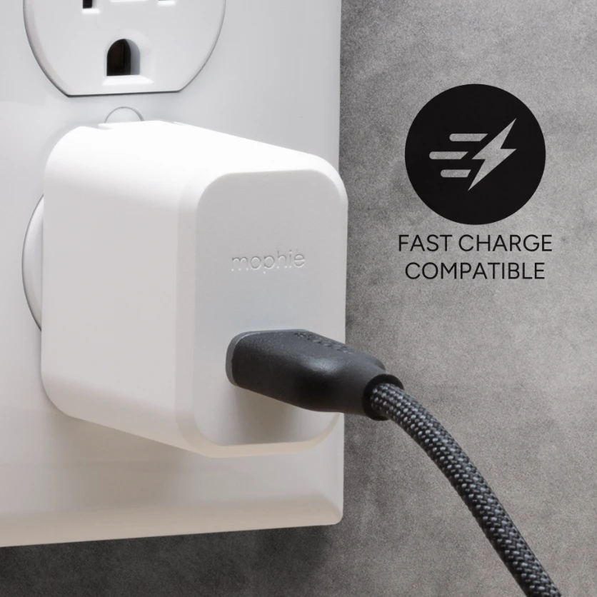 „Mophie Chargestream“ USB-C–USB-C laidas, 1 m, Juodas