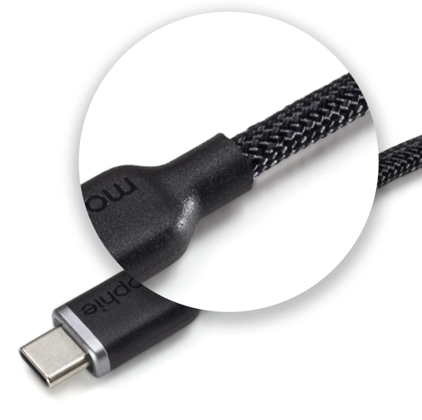 „Mophie Chargestream“ USB-C–USB-C laidas, 1 m, Juodas