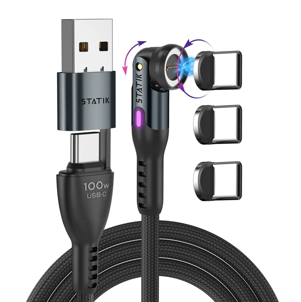 STATIK Statik 360 Pro Cable 2.0 USB-C Only; 1m, Juodas