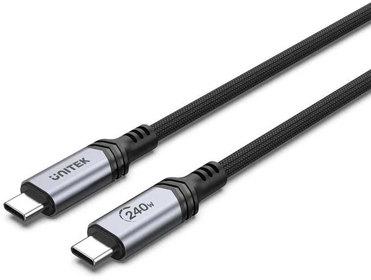 UNITEK CABLE USB-C, 240W, 2M
