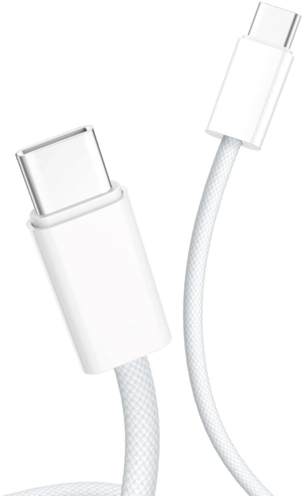 USB-C Laidas - D-Fruit DF119 USB-C–USB-C 2 m Baltas