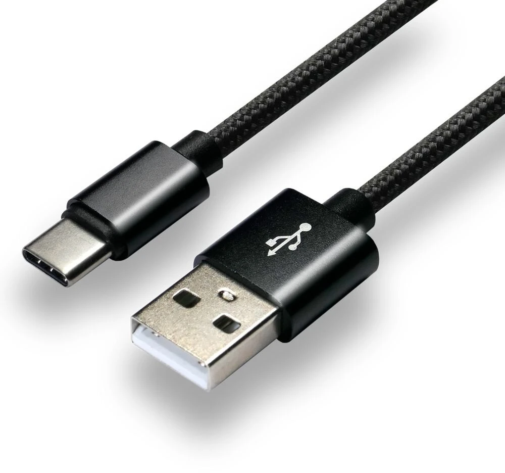 USB-C Laidas - EverActive CBB-1.2CB 3 A Greitasis Įkrovimas, 480 Mbps, 1,2 m, Juoda