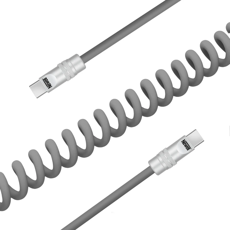 USB-C Laidas - Newell USB-C 100W Greito Įkrovimo Duomenų Laidas 2m Pilkas