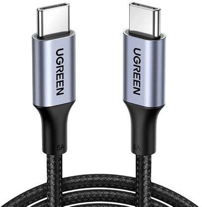 Ugreen US557 USB-C į USB-C laidas, 100 W, 5A (juodas)