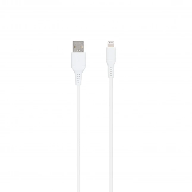 SEEK TOTI USB A to Lightning, 1m PVC Data Cable 2A (non-MFI), Baltas