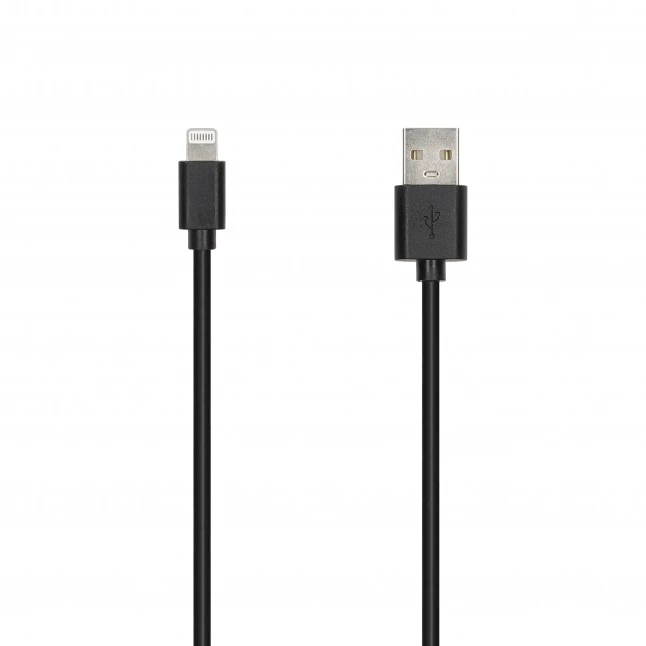 SEEK TOTI USB-A to Lightning, 2m PVC Data Cable 2A (non-MFI), Juodas