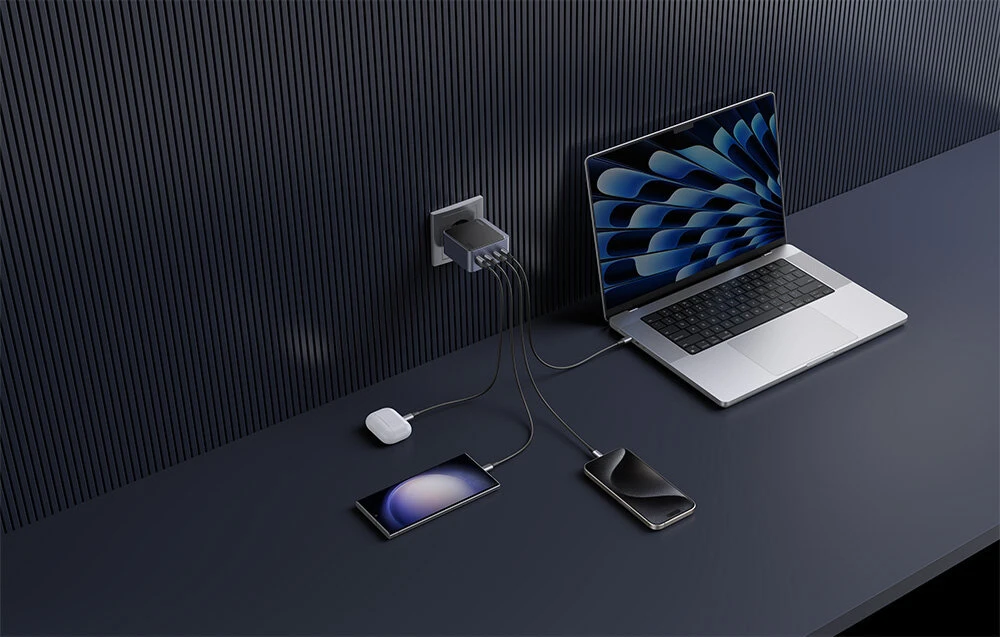 Greitas įkroviklis Ugreen Nexode Air 100W, 3x USB-C, USB