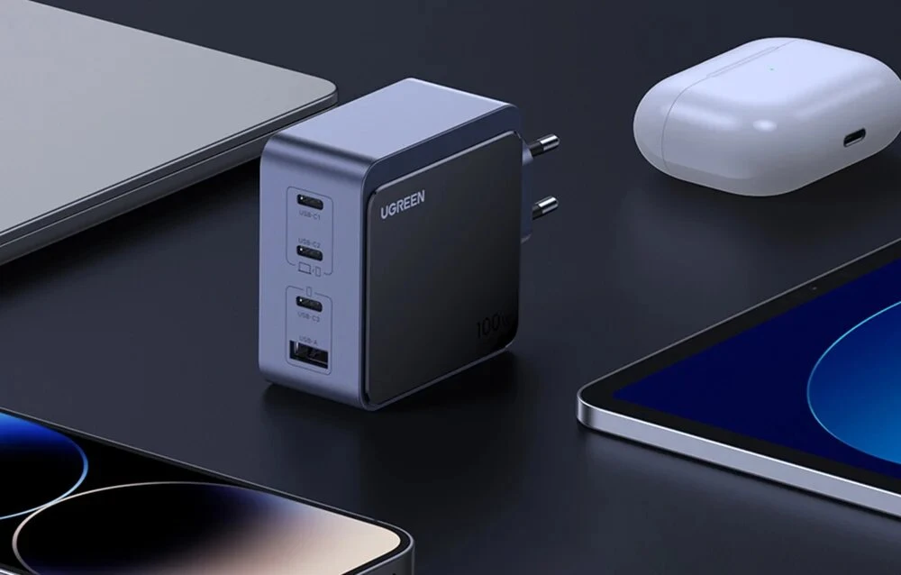 Greitas įkroviklis Ugreen Nexode Air 100W, 3x USB-C, USB