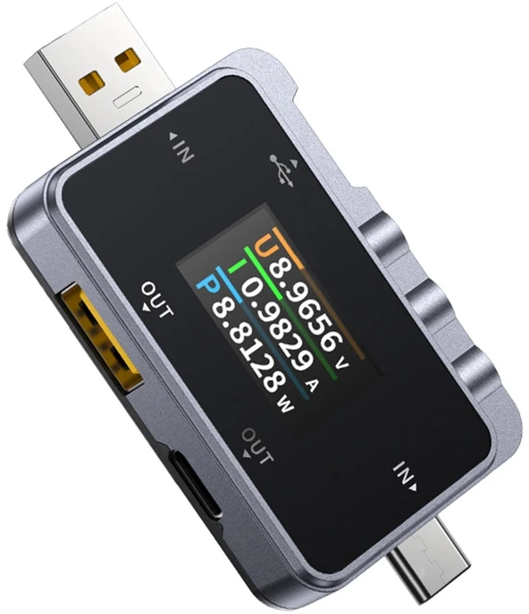 USB testeris 2in1 FNIRSI FNAC-28 USB-C USB-A