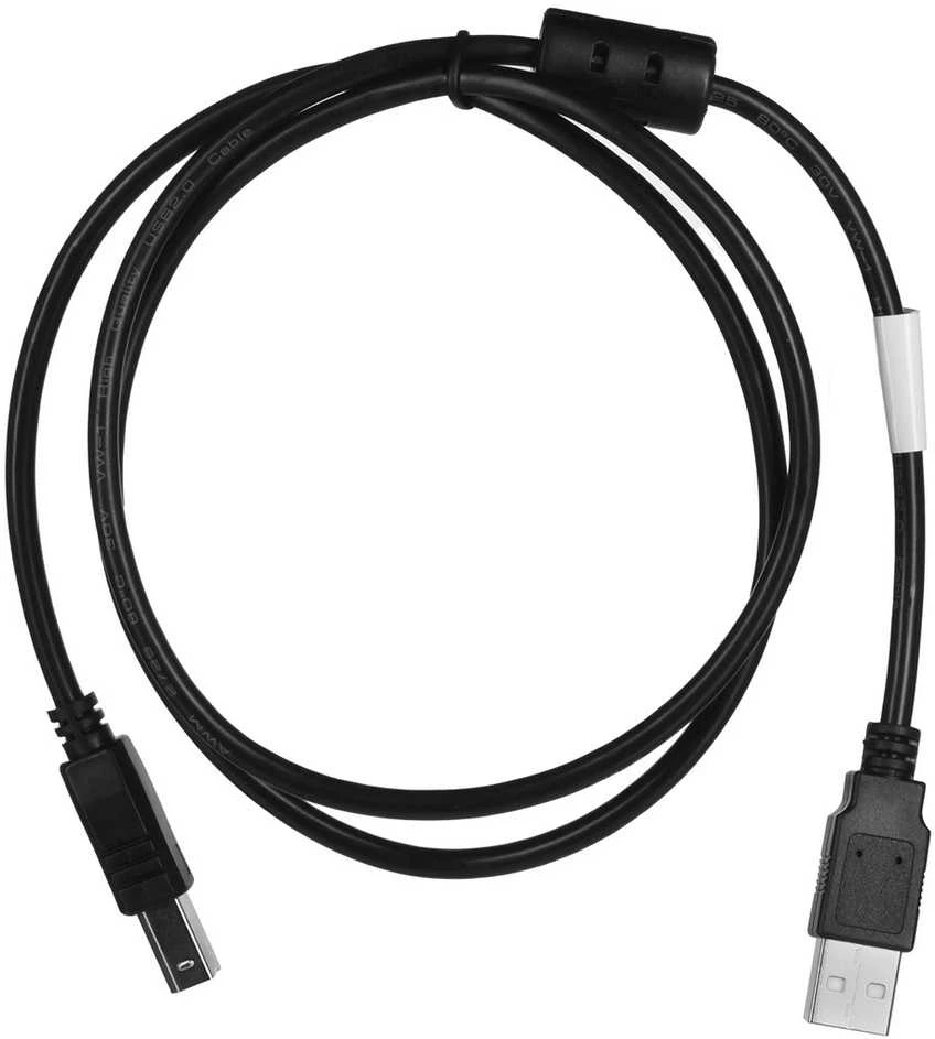 LANBERG USB-A M USB-B M 2.0 laidas 1.0m juodas feritas