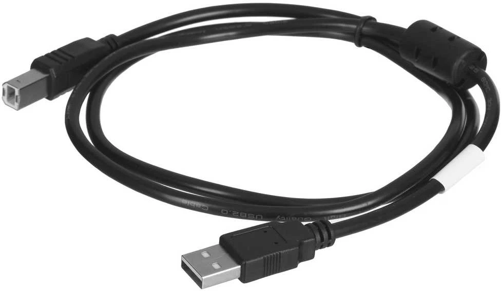 LANBERG USB-A M USB-B M 2.0 laidas 1.0m juodas feritas