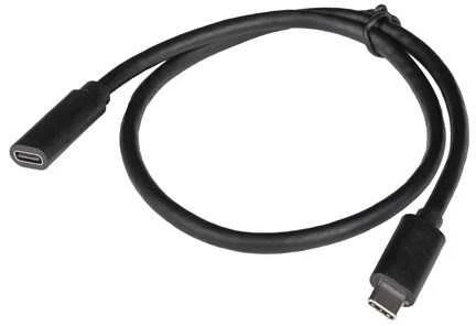 Lanberg | USB-C M/F 3.1 kabelis | CA-USBE-20CC-0015-BK