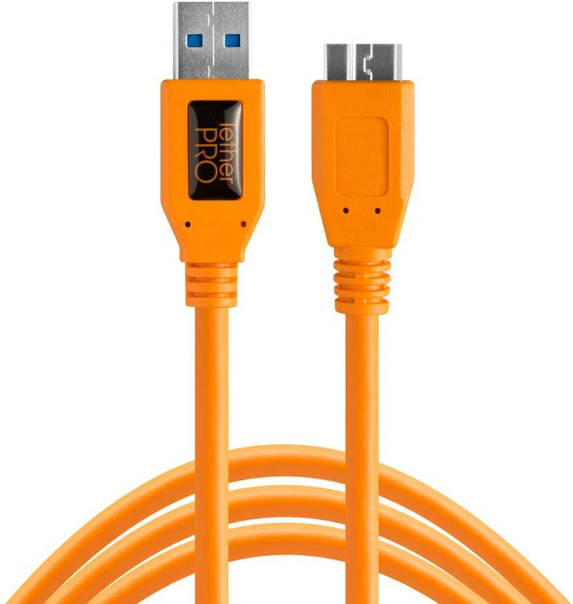 Tether Tools TetherPro USB 3.0 A/Micro B 4,6m oranžinis