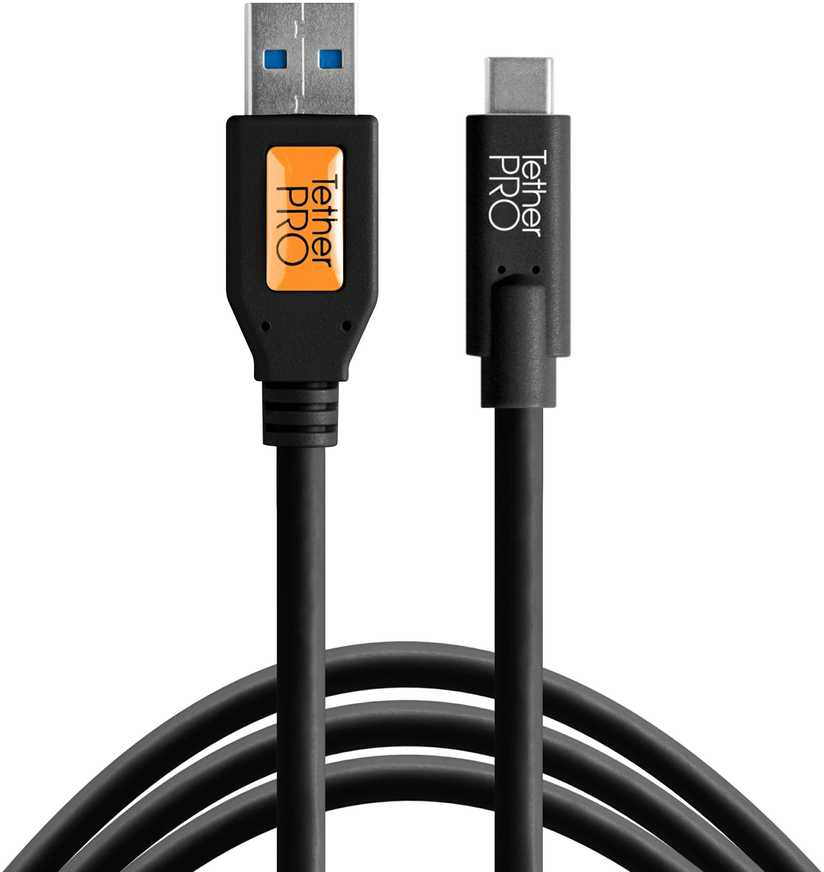 USB kabelis - Tether Tools Pro USB 3.0-USB-C 4.6m 10Gbps 60W