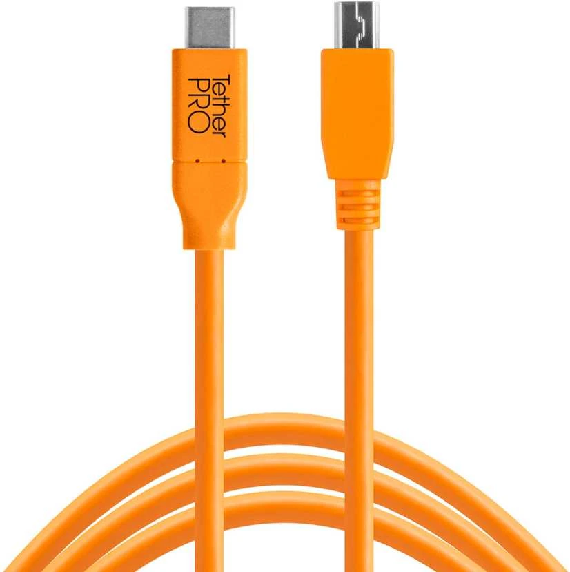 USB kabelis - Tether Tools Pro USB-C 2.0 Micro B 4.6m su TetherBoost Pro Core valdikliu