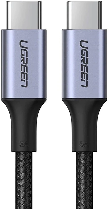 USB C į USB C laidas UGREEN US316, 100W, 3m - juodas