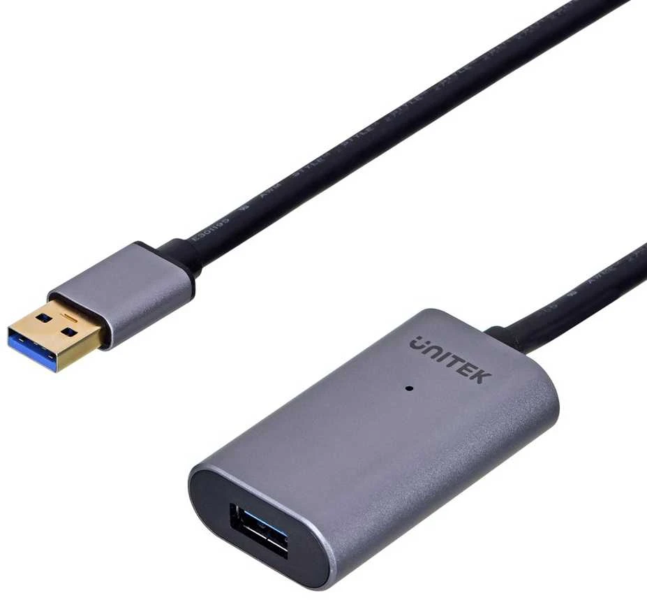 UNITEK Y-271 Unitek Cable USB 2.0 Active Extension, 5m, Alu., Y-271