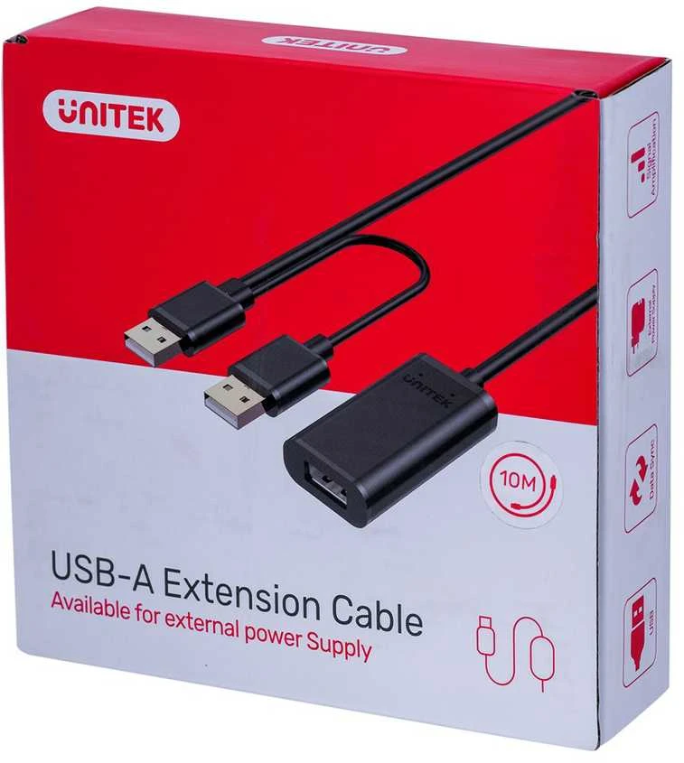 UNITEK Y-278 Unitek Cable USB 2.0 Active Extension, 10m, Y-278