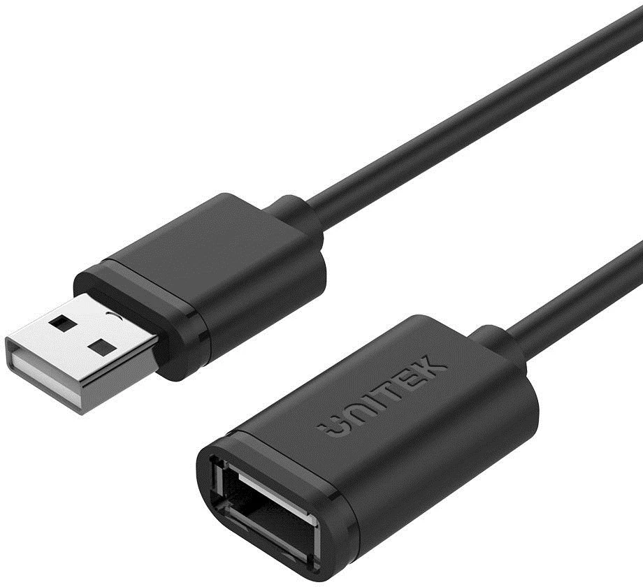 UNITEK Y-C417GBK Unitek USB plėtinio keitiklis USB2.0 AM-AF, 3.0m Y-C417GBK