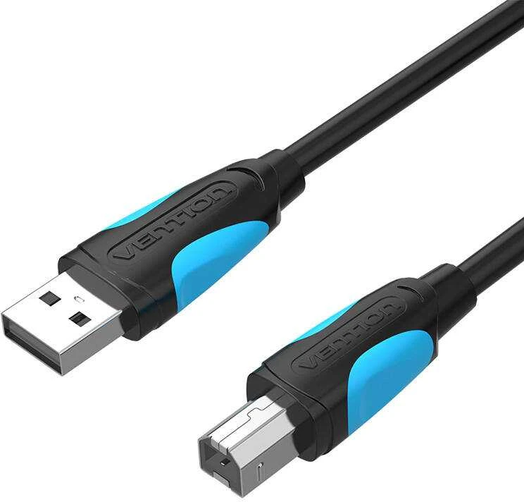 USB 2.0 A į USB-B spausdintuvo kabelis Vention VAS-A16-B100 1m - Juodas