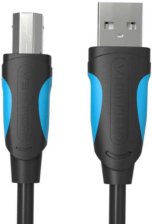 USB 2.0 A į USB-B spausdintuvo kabelis Vention VAS-A16-B100 1m - Juodas
