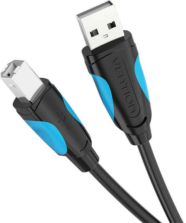USB 2.0 A į USB-B spausdintuvo kabelis Vention VAS-A16-B100 1m - Juodas