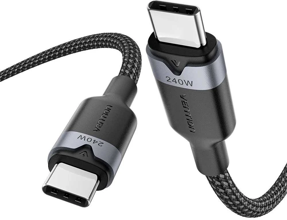 USB-C į C 2.0 Vention3.1 5A 240W 2m BK kabelis