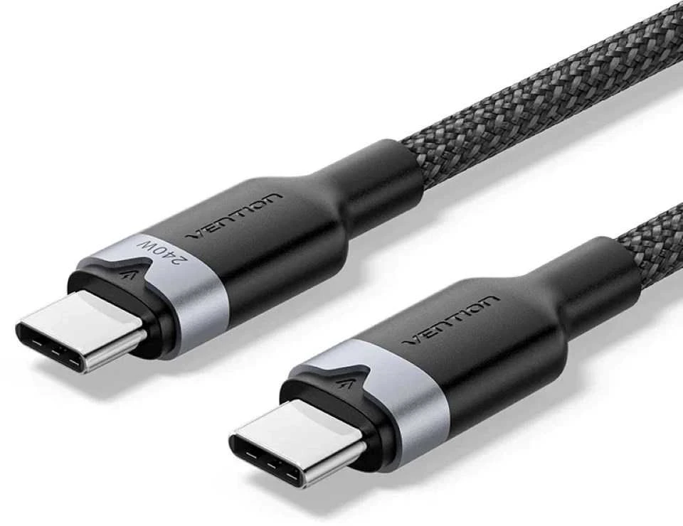 USB-C į C 2.0 Vention3.1 5A 240W 2m BK kabelis