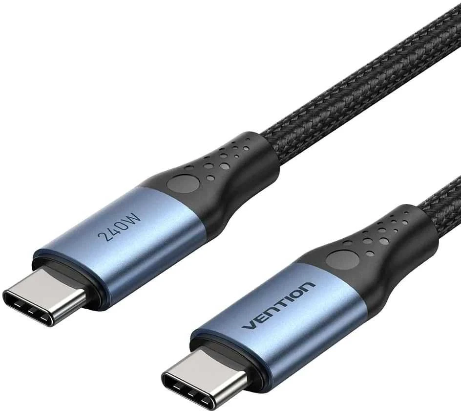 Vention USB 2.0 5A 240W 1.5m Juodas USB-C į C tipo kabelis