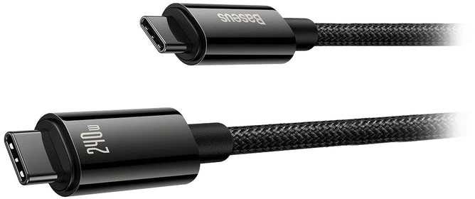 USB-C į USB-C laidas Baseus Tungsten Gold 240W 2 m (juodas)