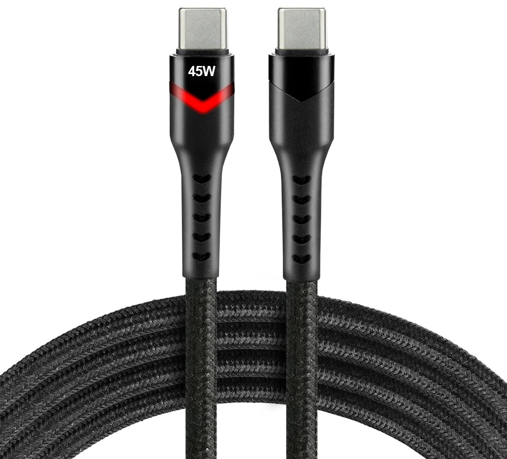 USB laidas - everActive CBB-3PDR USB-C PD 45 W laidas 3 m