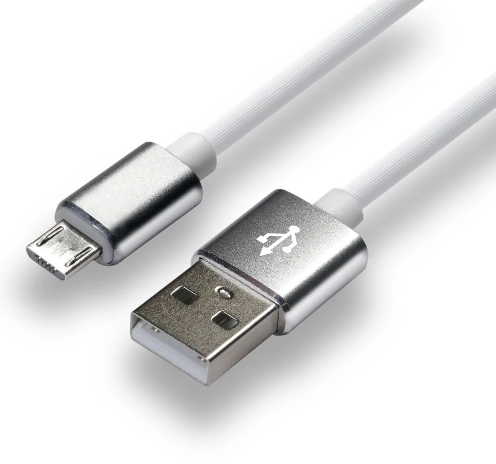 USB Laidas – EverActive CBS-1.5MW Micro USB 2,4 A, 480 Mbps, 1,5 m, Balta