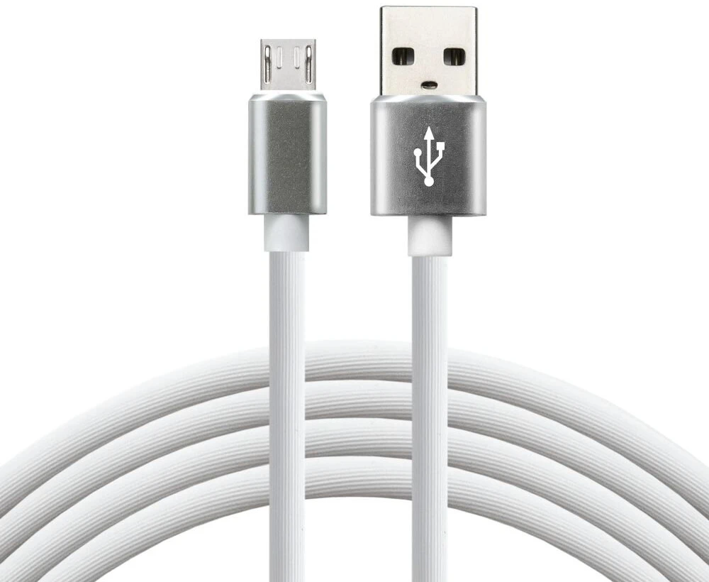 USB Laidas – EverActive CBS-1.5MW Micro USB 2,4 A, 480 Mbps, 1,5 m, Balta