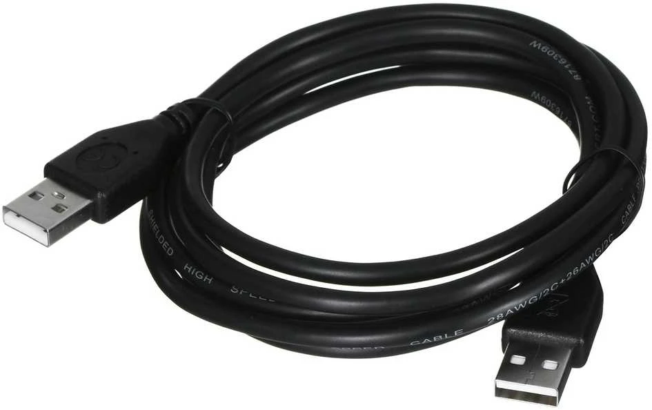 GEMBIRD CCP-USB2-AMAM-6 Gembird USB 2.0 AM/AM Cable, 6FT, Juodas