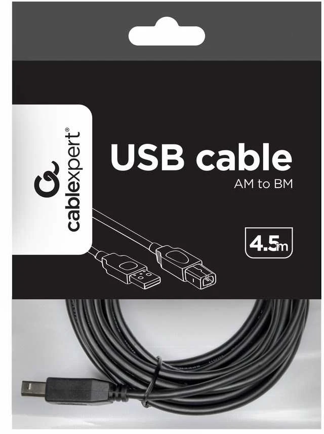 Gembird USB 2.0 A-kištukas B-kištukas 4,5 m kabelis CCP-USB2-AMBM-15 | Cablexpert