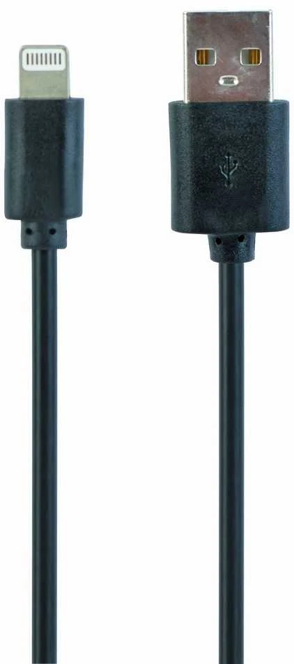 GEMBIRD CC-USB2-AMLM-1M USB duomenų sinchronizavimo ir įkrovimo 8 kontaktų kabelis 1m juodas