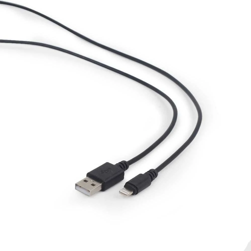 GEMBIRD CC-USB2-AMLM-1M USB duomenų sinchronizavimo ir įkrovimo 8 kontaktų kabelis 1m juodas